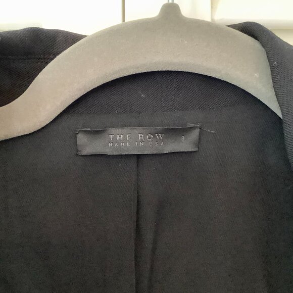 NWOT The Row women's blazer 8 black wool blend single button jacket - Picture 4 of 10